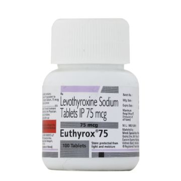 Euthyrox 75 Tablet - Bottle of 100