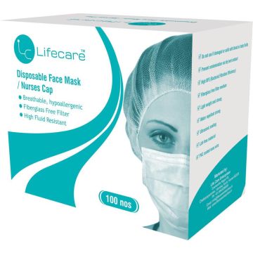 Disposable Nurse's Cap-Box of 100