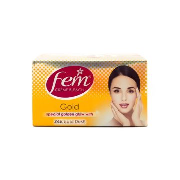 Fem Crème Bleach Gold with 24K Gold Dust - 8g