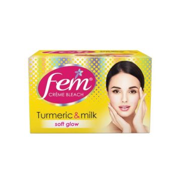 Fem Creme Bleach Turmeric & Milk Soft Glow - 24 g