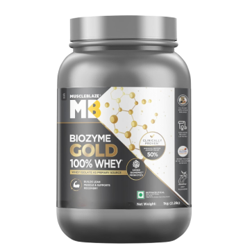 MuscleBlaze Biozyme Gold 100% Whey Protein Powder