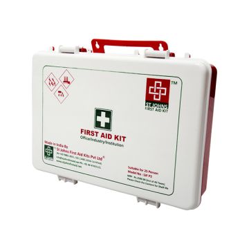 St Johns (SJF P2) Workplace First Aid Kit Plastic Box Wall Mounted Large