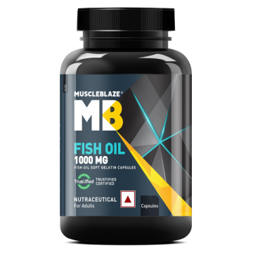 MuscleBlaze Fish Oil 1000mg Capsules