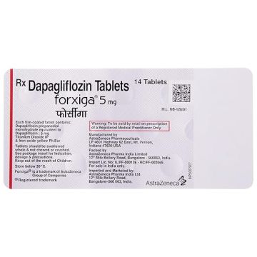 Forxiga 5 mg Tablet - Strip of 14