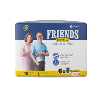 Friends Premium Adult Dry Pants (L) - Pack of 10