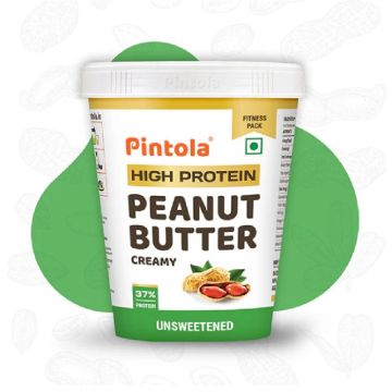 Pintola High Protein Creamy Peanut Butter (Unsweetened) - 510g