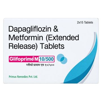 Glifoprime M 10/500 Tablet - Strip of 15