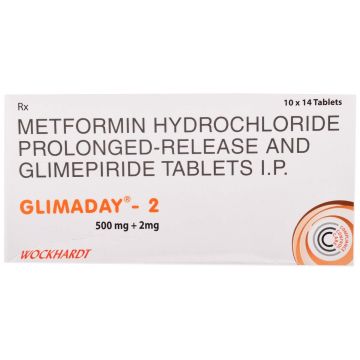 Glimaday 2 mg Tablet - Strip of 14