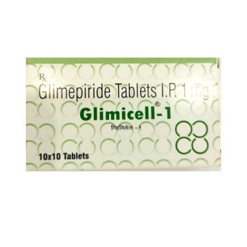 Glimicell 1 mg Tablet - Strip of 10