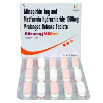 Glitaray M1 Forte Tablet – Strip of 15