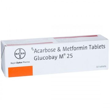 Glucobay M 25 Tablet - Strip of 10