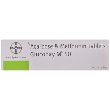 Glucobay M 50 Tablet - Strip of 10