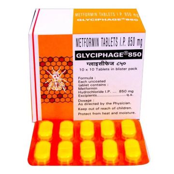 Glyciphage 850 Tablet - Strip of 10