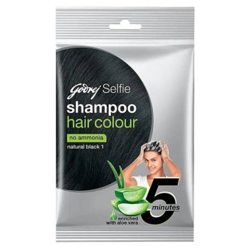 Godrej Selfie 5 Minute Shampoo Hair Colour Aloe Vera - 18 ml