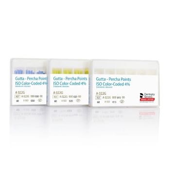 Dentsply Gutta Percha Points 4% Taper - 60's Pack