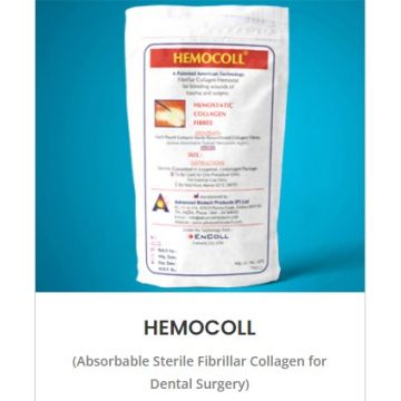 HEMOCOLL (Absorbable Sterile Fibrillar Collagen Wound Filler – Hemostatic agent)