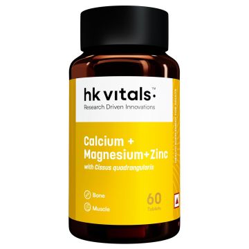 HK Vitals Calcium with Zinc & Magnesium – Bottle of 60