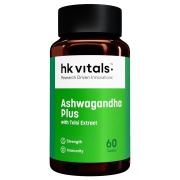 HK Vitals Ashwagandha Plus Tablet - Bottle of 60
