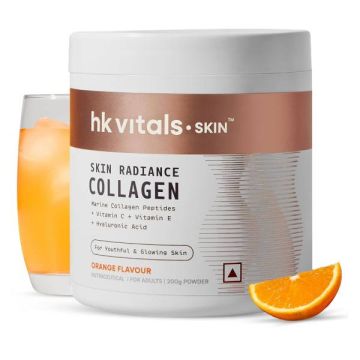 HK Vitals Skin Radiance Collagen Powder Orange Flavour - 200 g