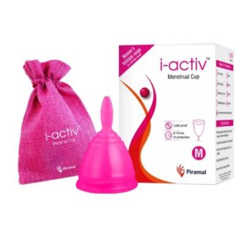 I-activ M Menstrual Cup With Free Sterilizer Medium - Pack of 1