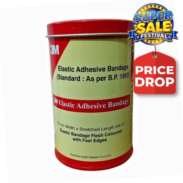 3M Elastic Adhesive Bandage (10cm x 4/6m) - 1's Pack