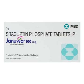 Januvia 100 mg Tablet - Strip of 7