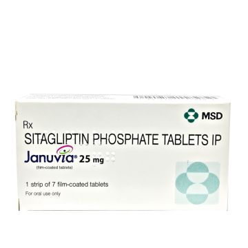 Januvia 25 mg Tablet - Strip of 7