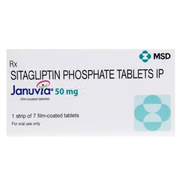 Januvia 50 mg Tablet - Strip of 7