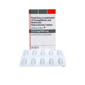 Jardiance Met 12.5/500 mg Tablet - Strip of 10