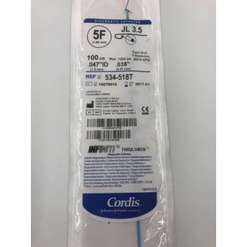 Cordis INFINITI (5F JL 3.5) Diagnostic Catheter 
