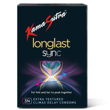 Kamasutra Longlast Sync Condom - Pack of 3