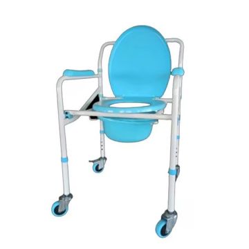 Karma Aqua 5 CMD - MS Blue Commode Wheelchair