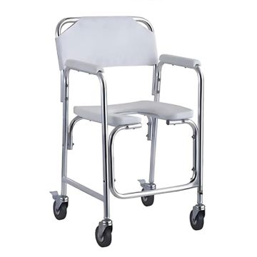 Karma Rainbow 10 Portable Aluminum Commode Chair with Wheels