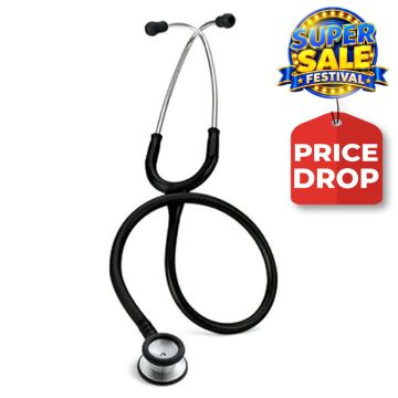 3M (2113) Littmann Classic II Pediatric Stethoscope,Black,(28") / (71cm)