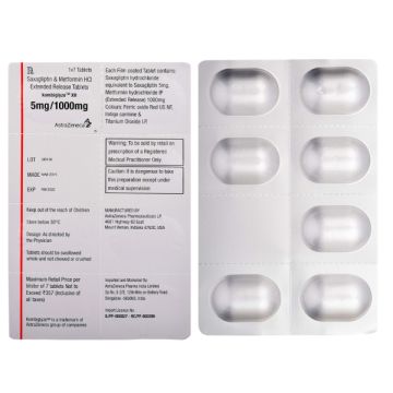 Kombiglyze XR 5/1000 mg Tablet - Strip of 7