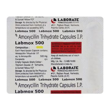 Labmox 500 mg Capsule - Strip of 10