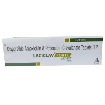 Laciclav Forte 457 DT Tablet - Strip of 10
