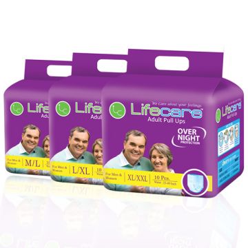 LifeCare Pull Up Adult Diapers - 10's Pack