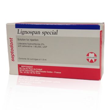 Septodont Lignospan Special - Solution for Injection - (50 cartridges)