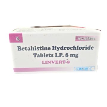 Linvert 8 mg Tablet - Strip of 10