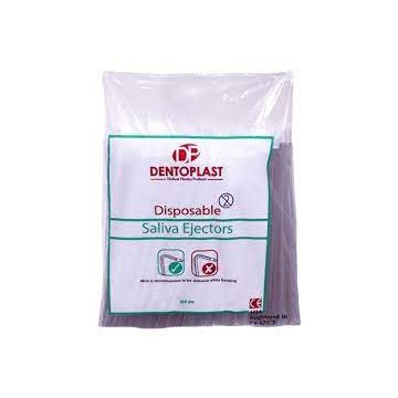 Dentoplast Low Suction Tip (Disposable Saliva Ejectors) - Pack of 100pcs