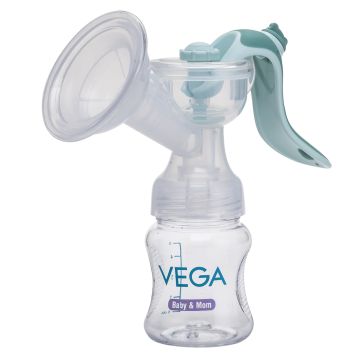Vega Baby & Mom Natural Expression 7 Level Suction Manual Breast Pump Advanced  (VBBF3-02) – Pack of 1
