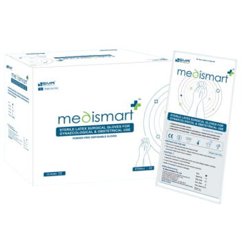 Medismart+ 16" ST latex surgical gloves for Gynaec Use - Box of 400 pairs