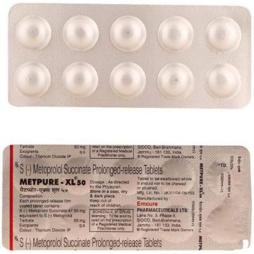 Metpure XL 50 mg Tablet - Strip of 10