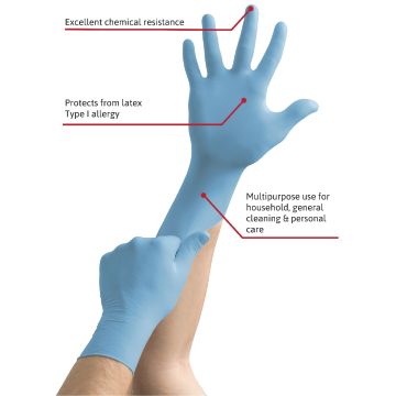 Ansell Micro Touch Nitrile N100 Multipurpose Examination Gloves- Box of 100