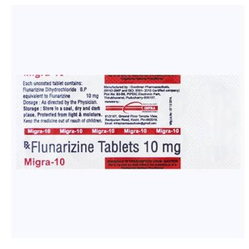 Migra 10mg Tablet - Strip of 10