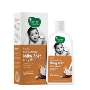 Mother Sparsh Daily Moisturizing Milky Soft Baby Wash - 200 ml