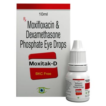 Moxitak D Eye Drops - 10 ml