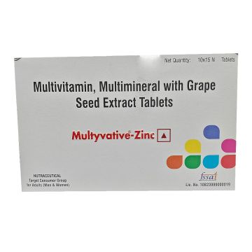 Multyvative Zinc Tablet - Strip of 15