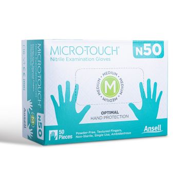 Ansell Micro Touch Nitrile N50 Multipurpose Examination Gloves- Box of 50